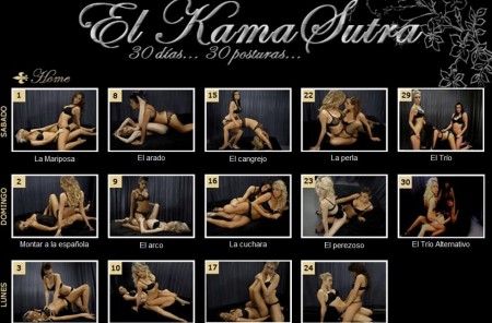 Posturas del Kamasutra para todo el mes 1