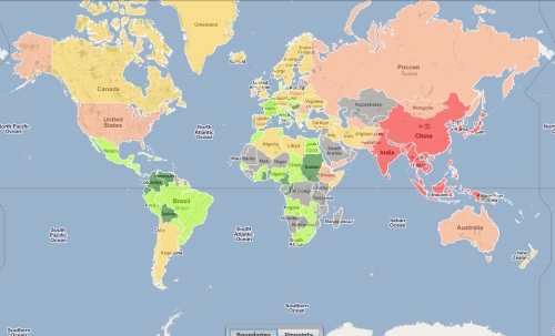 El mapa definitivo: países y tamaños de pene 1